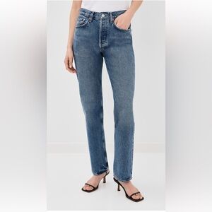 Agolde Blue Straight Leg Women's Jeans